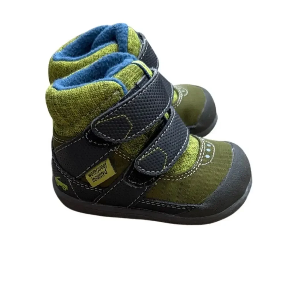 See Kai Run Atlas Insulated Waterproof Boots Baby Toddler Size 4 Green